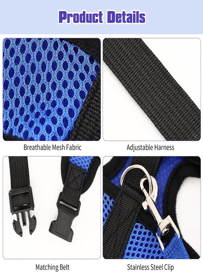 LUODAKA 4Pcs Adjustable Chicken Harness Safe Convenient Breathable Comfortable Suitable for Small Animal Training Can Be Used As a Chickens Leashes and Harnesses (Medium) - Image 3